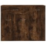 Sideboard aus geräuchertem Eichensperrholz, 88 x 30 x 70 cm von vidaXL, Sideboards - Ref: Foro24-815366, Preis: 75,40 €, Raba...