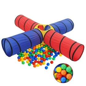 Children's play tunnel with 250 multicolored balls by vidaXL, Play tents and tunnels - Ref: Foro24-3107709, Price: 75,96 €, D...