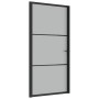 Innentür aus mattschwarzem Glas und Aluminium 102,5x201,5 cm von vidaXL, Türen für zu Hause - Ref: Foro24-350555, Preis: 192,...