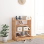 Shoe rack with solid walnut wood drawer 70x27x81 cm by vidaXL, Shoe racks and shoe organizers - Ref: Foro24-350359, Price: 73...