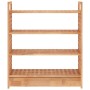 Shoe rack with solid walnut wood drawer 70x27x81 cm by vidaXL, Shoe racks and shoe organizers - Ref: Foro24-350359, Price: 73...