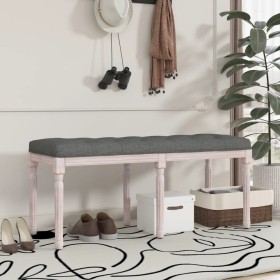 Banco de tela gris oscuro 110x40x49 cm de vidaXL, Bancos - Ref: Foro24-344451, Precio: 75,98 €, Descuento: %