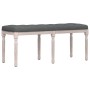 Banco de tela gris oscuro 110x40x49 cm de vidaXL, Bancos - Ref: Foro24-344451, Precio: 75,95 €, Descuento: %