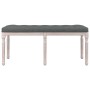 Banco de tela gris oscuro 110x40x49 cm de vidaXL, Bancos - Ref: Foro24-344451, Precio: 75,95 €, Descuento: %