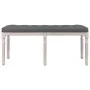 Dark gray fabric bench 110x40x49 cm by vidaXL, Banks - Ref: Foro24-344451, Price: 75,32 €, Discount: %