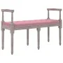 Banco de terciopelo rosa 110x40x70 cm von vidaXL, Banken - Ref: Foro24-344427, Preis: 125,16 €, Rabatt: %