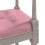 Banco de terciopelo rosa 110x40x70 cm de vidaXL, Bancos - Ref: Foro24-344427, Precio: 126,67 €, Descuento: %