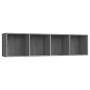 TV-Schrank/Regal aus grauem Sonoma-Holz, 143 x 30 x 36 cm von vidaXL, Regale und Regale - Ref: Foro24-815271, Preis: 67,53 €,...
