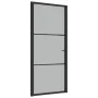 Innentür aus mattschwarzem Glas und Aluminium, 93 x 201,5 cm von vidaXL, Türen für zu Hause - Ref: Foro24-350554, Preis: 254,...