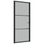 Innentür aus mattschwarzem Glas und Aluminium, 93 x 201,5 cm von vidaXL, Türen für zu Hause - Ref: Foro24-350554, Preis: 250,...