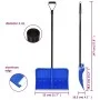 Blue metal snow shovel 147 cm by vidaXL, snow shovels - Ref: Foro24-93708, Price: 31,93 €, Discount: %