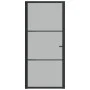 Innentür aus mattschwarzem Glas und Aluminium, 93 x 201,5 cm von vidaXL, Türen für zu Hause - Ref: Foro24-350554, Preis: 254,...