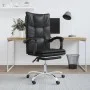 Black synthetic leather reclining office chair by vidaXL, Office chairs - Ref: Foro24-349753, Price: 107,67 €, Discount: %