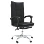 Black synthetic leather reclining office chair by vidaXL, Office chairs - Ref: Foro24-349753, Price: 108,83 €, Discount: %