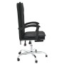 Black synthetic leather reclining office chair by vidaXL, Office chairs - Ref: Foro24-349753, Price: 108,83 €, Discount: %