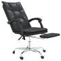 Black synthetic leather reclining office chair by vidaXL, Office chairs - Ref: Foro24-349753, Price: 108,83 €, Discount: %