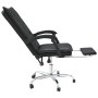 Black synthetic leather reclining office chair by vidaXL, Office chairs - Ref: Foro24-349753, Price: 108,83 €, Discount: %