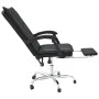 Black synthetic leather reclining office chair by vidaXL, Office chairs - Ref: Foro24-349753, Price: 107,67 €, Discount: %
