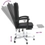 Schwarzer Bürostuhl aus Kunstleder von vidaXL, Bürostühle - Ref: Foro24-349753, Preis: 108,83 €, Rabatt: %