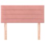 Rosa Samtkopfteil 80x5x78/88 cm von vidaXL, Kopf- und Fußteile - Ref: Foro24-346115, Preis: 29,94 €, Rabatt: %