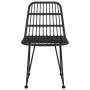 Gartenstühle 2 Einheiten schwarzes synthetisches Rattan 48x62x84 cm von vidaXL, Gartenstühle - Ref: Foro24-319429, Preis: 135...