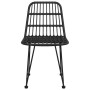 Gartenstühle 2 Einheiten schwarzes synthetisches Rattan 48x62x84 cm von vidaXL, Gartenstühle - Ref: Foro24-319429, Preis: 137...