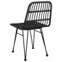 Gartenstühle 2 Einheiten schwarzes synthetisches Rattan 48x62x84 cm von vidaXL, Gartenstühle - Ref: Foro24-319429, Preis: 135...