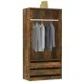 Smoked oak plywood cabinet 100x50x200 cm by vidaXL, Wardrobes - Ref: Foro24-815345, Price: 193,10 €, Discount: %