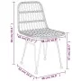 Gartenstühle 2 Einheiten schwarzes synthetisches Rattan 48x62x84 cm von vidaXL, Gartenstühle - Ref: Foro24-319429, Preis: 135...