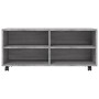 TV-Schrank mit Rollen aus grauem Sperrholz 90x35x35 cm von vidaXL, TV-Möbel - Ref: Foro24-815259, Preis: 57,62 €, Rabatt: %