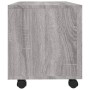 TV-Schrank mit Rollen aus grauem Sperrholz 90x35x35 cm von vidaXL, TV-Möbel - Ref: Foro24-815259, Preis: 57,62 €, Rabatt: %