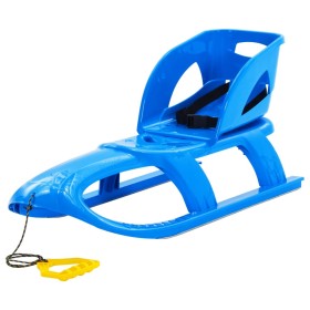 Trineo con asiento polipropileno azul 102,5x40x23 cm