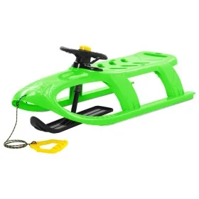 Trineo con volante polipropileno verde102,5x40x23 cm de vidaXL, Trineos - Ref: Foro24-93726, Precio: 88,62 €, Descuento: %