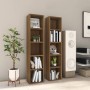 CD-Regal 2 Stück Eichenholz braun 21x16x93,5 cm von vidaXL, CD- und DVD-Speicher - Ref: Foro24-815320, Preis: 50,35 €, Rabatt: %