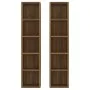 CD shelf 2 pcs oak brown wood 21x16x93.5 cm by vidaXL, CD and DVD storage - Ref: Foro24-815320, Price: 48,74 €, Discount: %