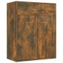 Sideboard aus geräuchertem Eichensperrholz, 60 x 30 x 75 cm von vidaXL, Sideboards - Ref: Foro24-815375, Preis: 53,40 €, Raba...