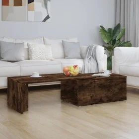 Mesa de centro madera contrachapada roble ahumado 150x50x35 cm de vidaXL, Mesas de centro - Ref: Foro24-815468, Precio: 66,93...