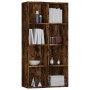 Regal/Sideboard aus geräuchertem Eichensperrholz, 66 x 30 x 130 cm von vidaXL, Bücherregale und Regale - Ref: Foro24-815249, ...