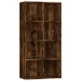 Estantería/Aparador contrachapada roble ahumado 66x30x130 cm de vidaXL, Librerías y estanterías - Ref: Foro24-815249, Precio:...