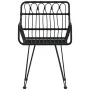 Gartenstühle Armlehnen 2 Stk. PE Rattan schwarz 56x64x80 cm von vidaXL, Gartenstühle - Ref: Foro24-319427, Preis: 107,02 €, R...