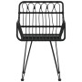 Gartenstühle Armlehnen 2 Stk. PE Rattan schwarz 56x64x80 cm von vidaXL, Gartenstühle - Ref: Foro24-319427, Preis: 107,98 €, R...