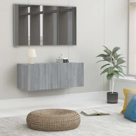 Sonoma TV-Möbel aus grauem Holzwerkstoff 80x30x30 cm von vidaXL, TV-Möbel - Ref: Foro24-815505, Preis: 38,66 €, Rabatt: %