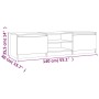 Mueble para TV madera contrachapada roble ahumado 140x40x35,5cm de vidaXL, Muebles TV - Ref: Foro24-815357, Precio: 84,23 €, ...