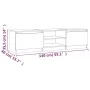Smoked oak plywood TV cabinet 140x40x35.5cm by vidaXL, TV Furniture - Ref: Foro24-815357, Price: 78,17 €, Discount: %