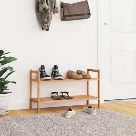Zapatero de madera maciza nogal 69x27x41 cm by vidaXL, Shoe racks and shoe organizers - Ref: Foro24-350361, Price: 33,50 €, D...