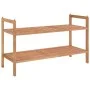 Zapatero de madera maciza nogal 69x27x41 cm by vidaXL, Shoe racks and shoe organizers - Ref: Foro24-350361, Price: 33,50 €, D...