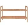 Zapatero de madera maciza nogal 69x27x41 cm by vidaXL, Shoe racks and shoe organizers - Ref: Foro24-350361, Price: 33,50 €, D...