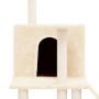 Katzenkratzbaum mit cremefarbenen Sisalstämmen, 109 cm von vidaXL, Katzenmöbel - Ref: Foro24-171669, Preis: 41,42 €, Rabatt: %