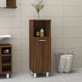 Badezimmerschrank Sperrholz Eiche braun 30x30x95 cm von vidaXL, Badezimmermöbel - Ref: Foro24-815608, Preis: 52,82 €, Rabatt: %