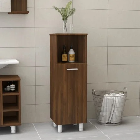 Armario de baño madera contrachapada roble marrón 30x30x95 cm de vidaXL, Muebles de baño - Ref: Foro24-815608, Precio: 52,79 ...